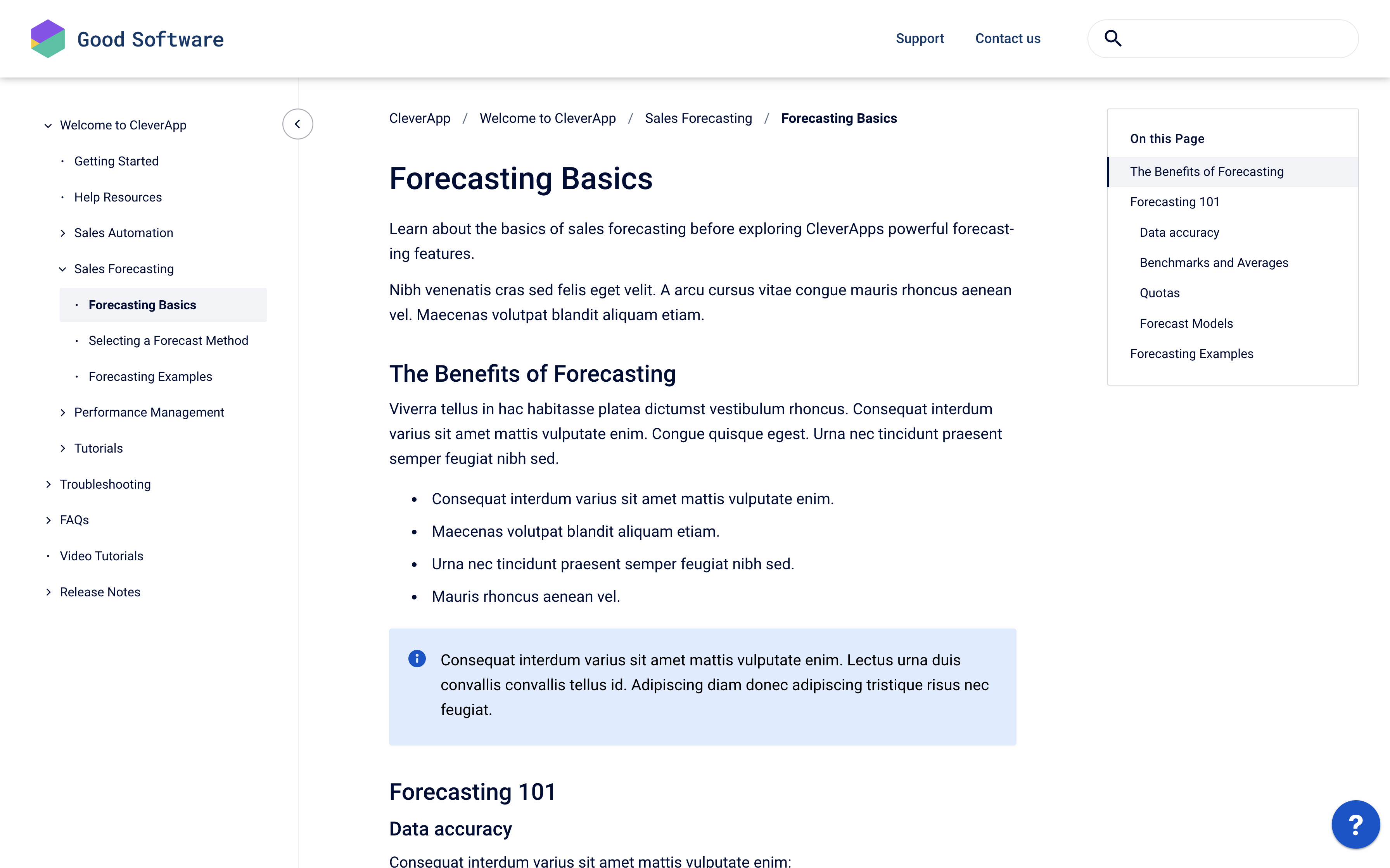 Viewport Article Page Template