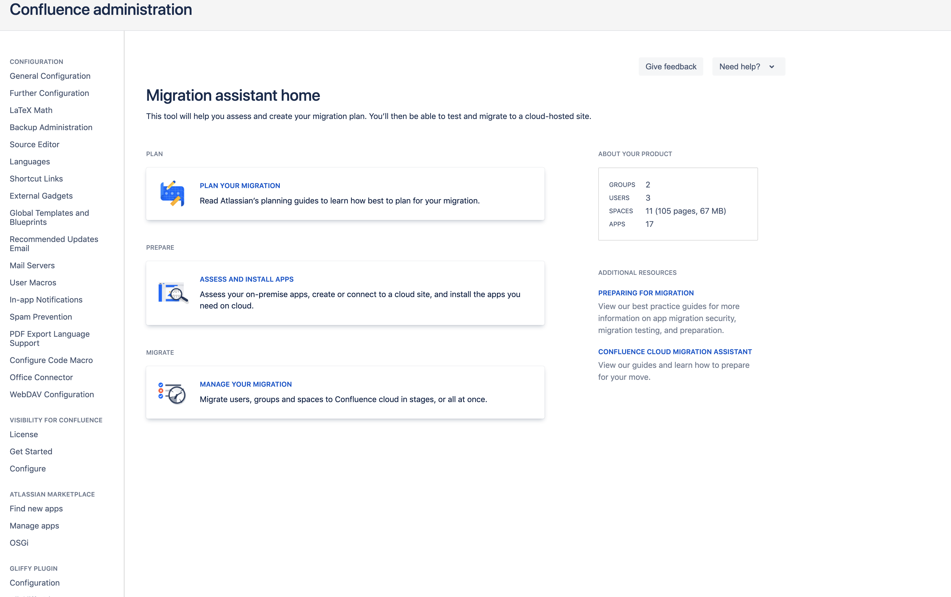 Migrate Export Templates using the Confluence Cloud Migration Assistant