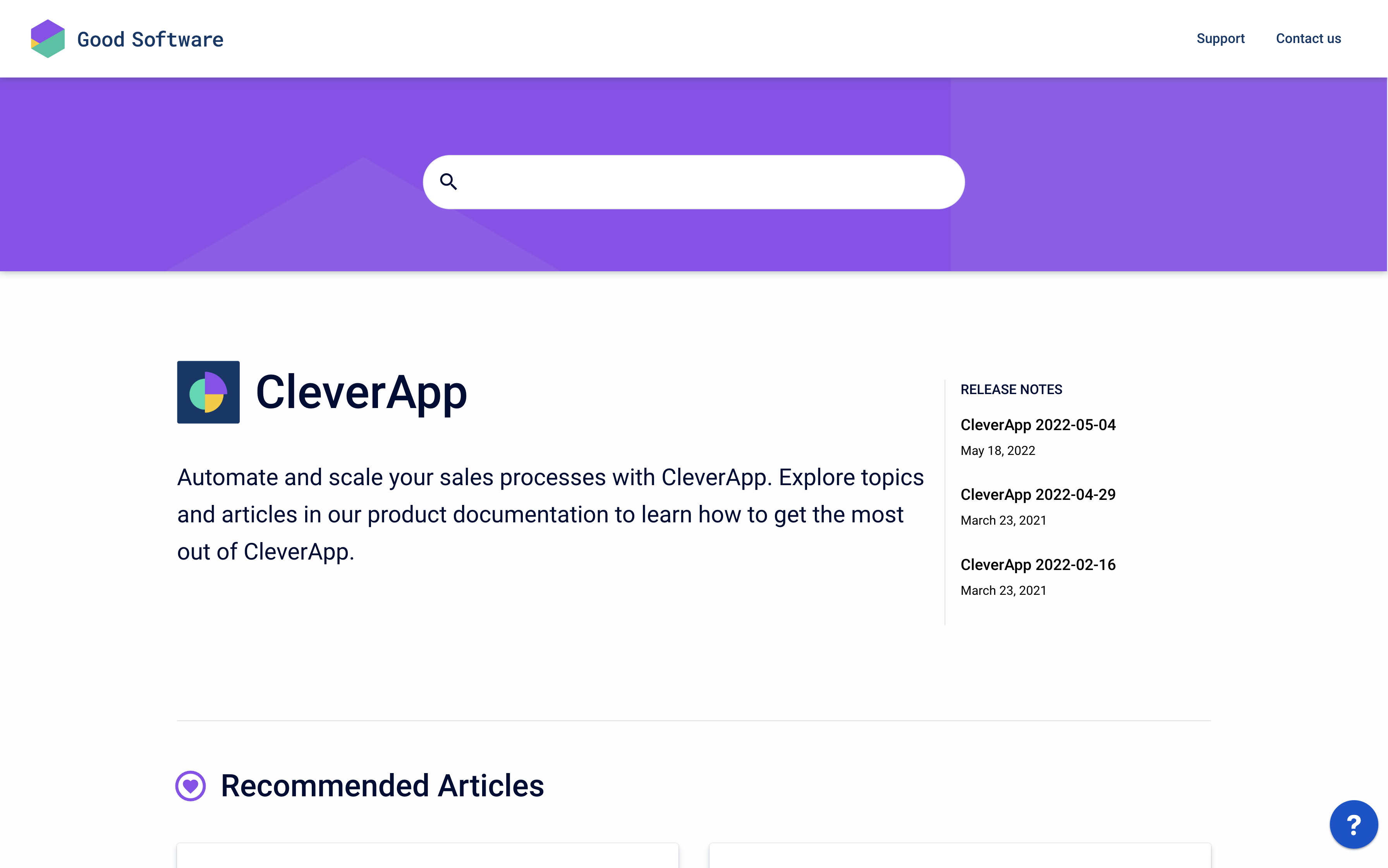 Scroll Viewport help center Content Source page - Detail Layout