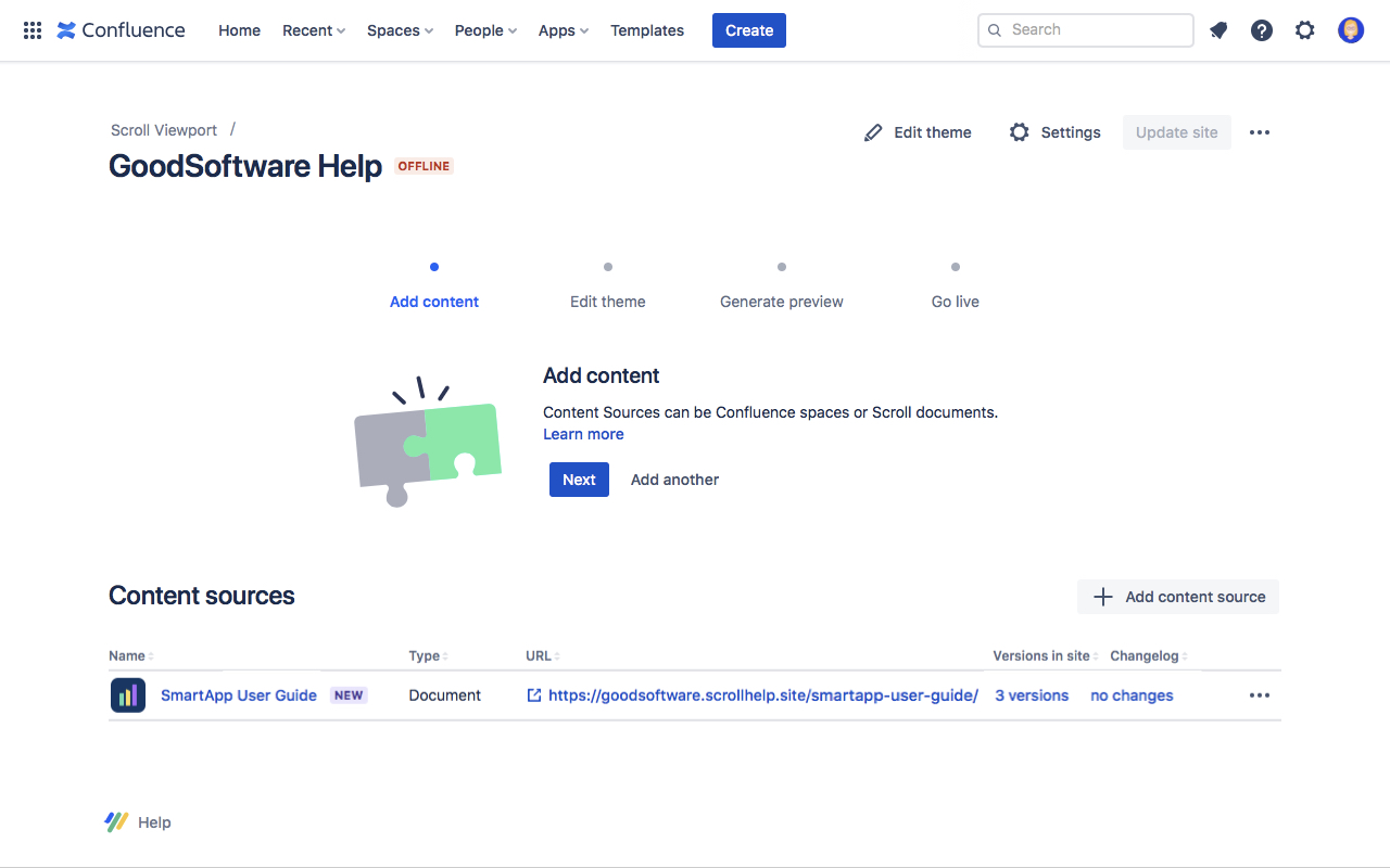 Onboarding flow - 1 Add content - Document added