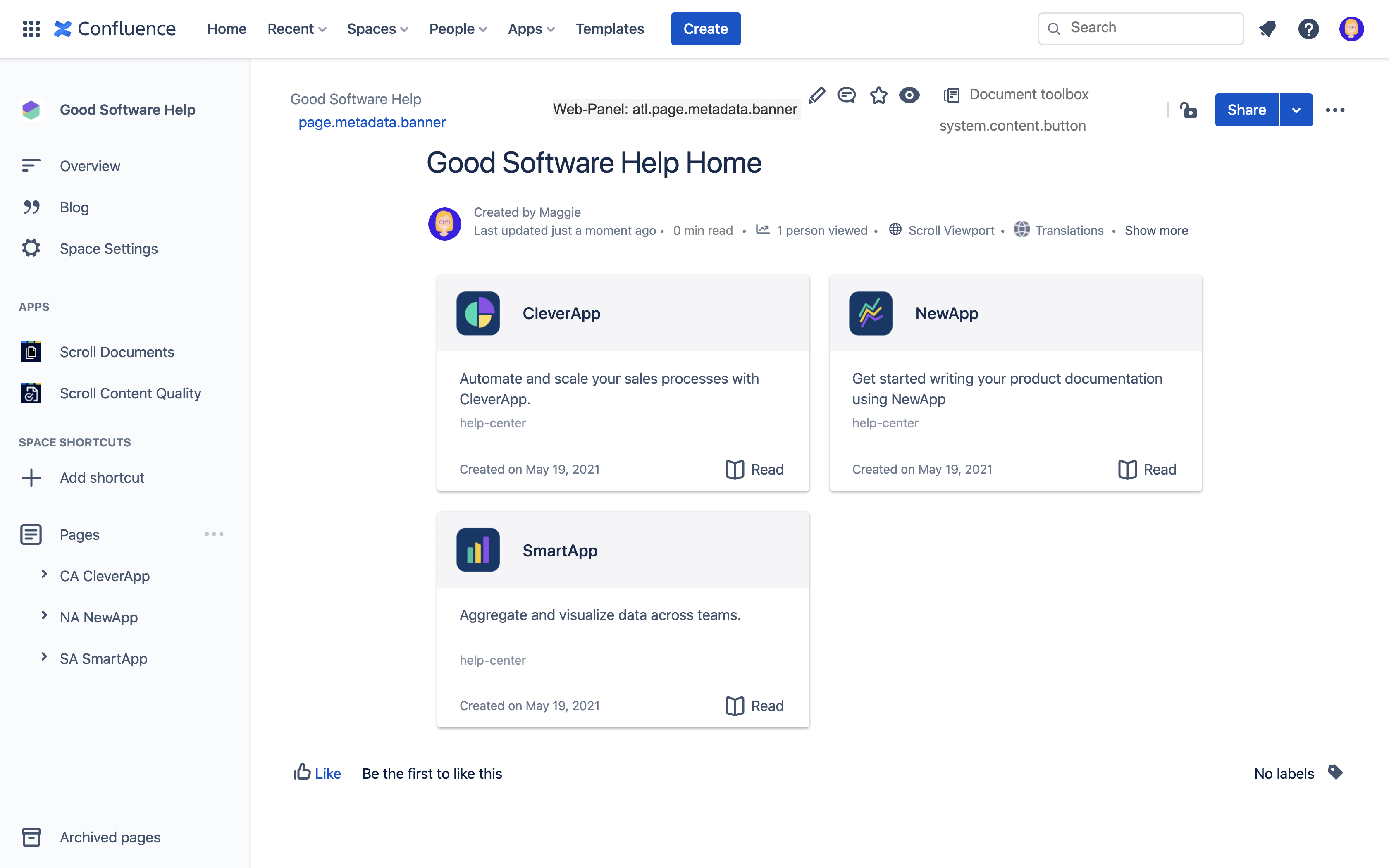 Scroll Documents List macro