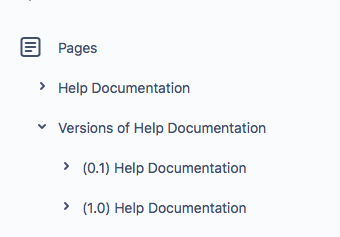 Display of page tree in Confluence