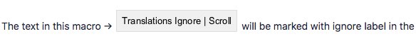 Translations Ignore Inline