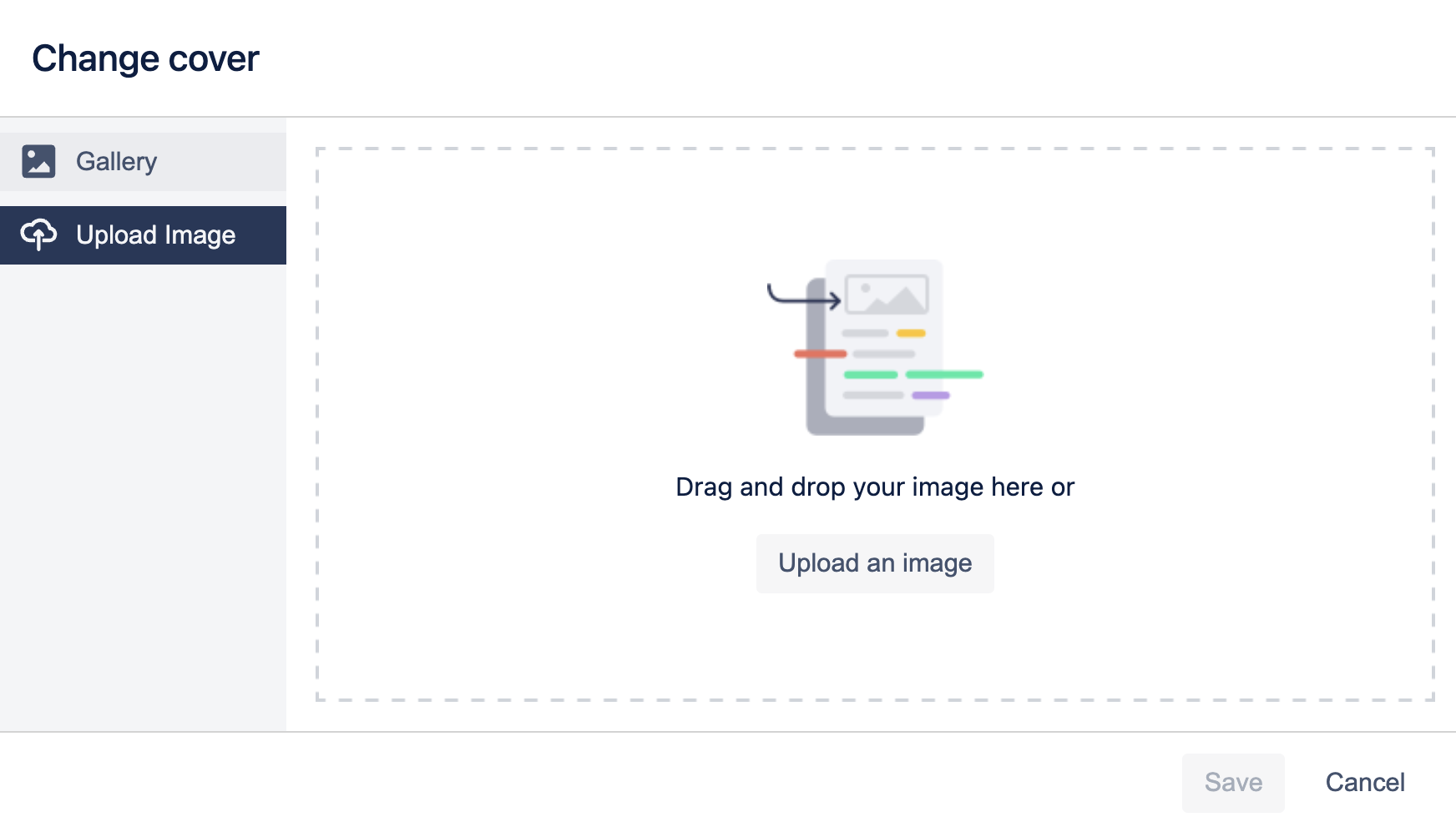 Change document cover image to an uploaded image