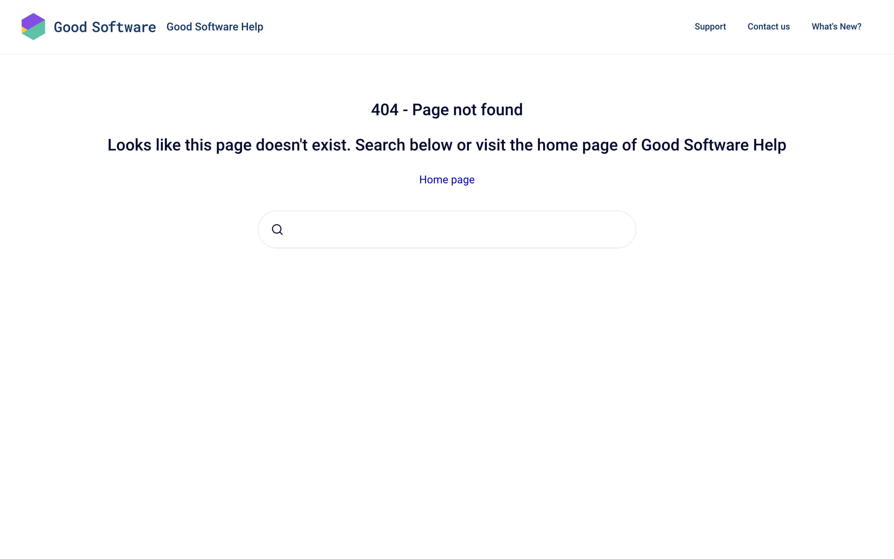 Help center theme's 404 page