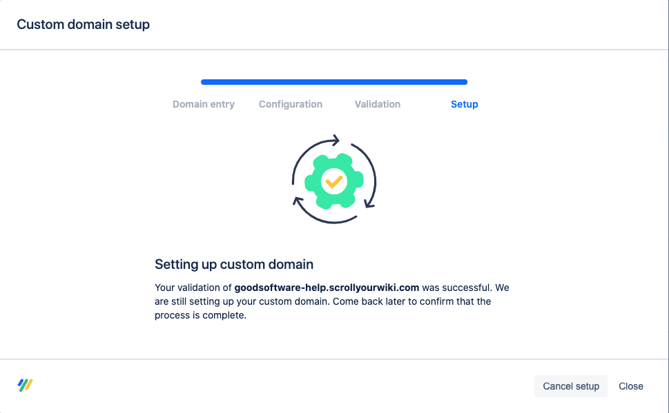 Custom domain setup - setting up custom domain