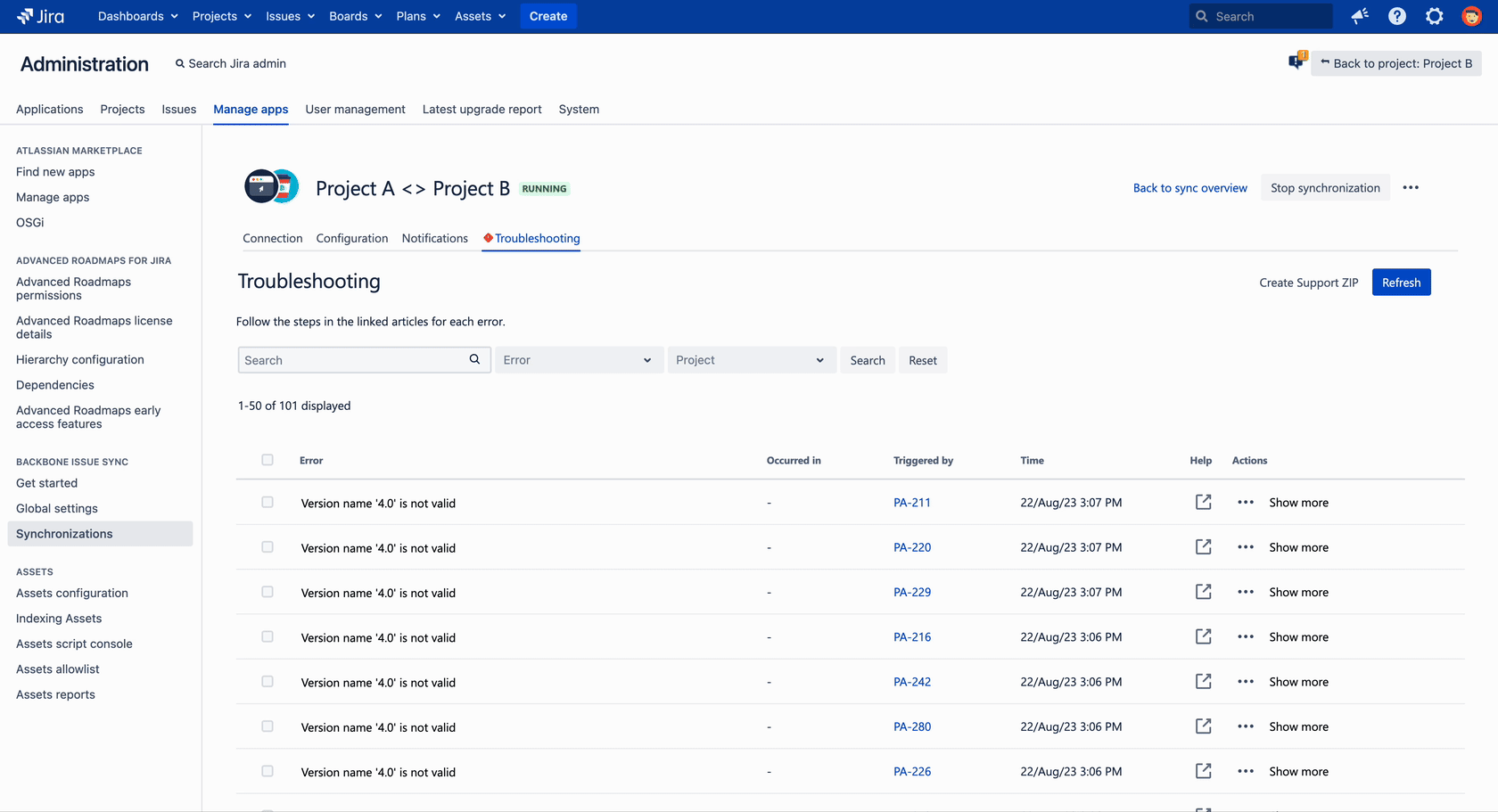 Troubleshooting bulk actions.gif