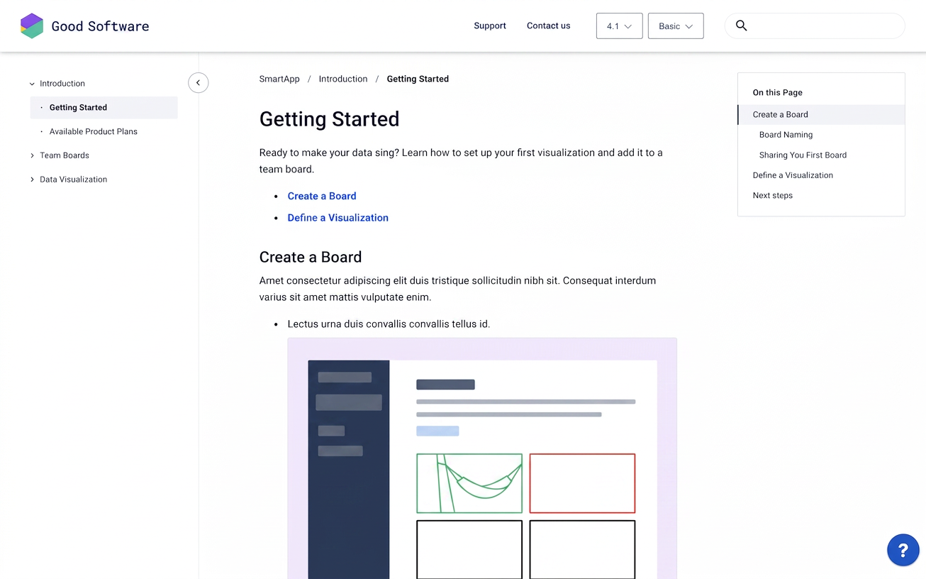 Article page - Version picker closed