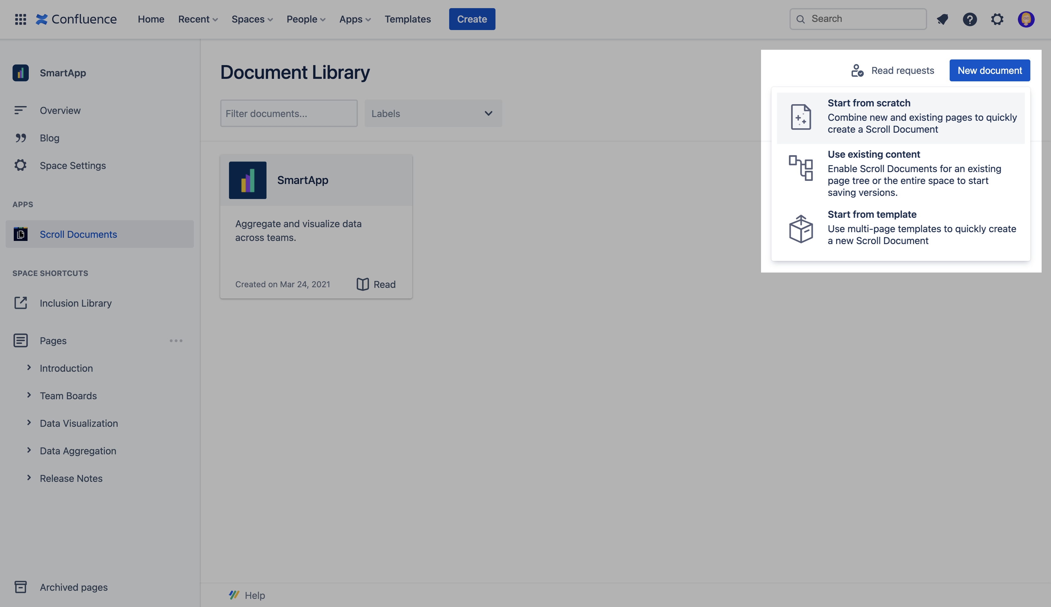 Create new document option selection.png