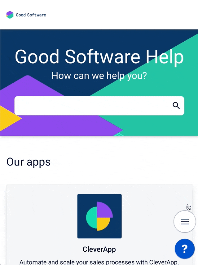 Search bar improvements mobile view.gif