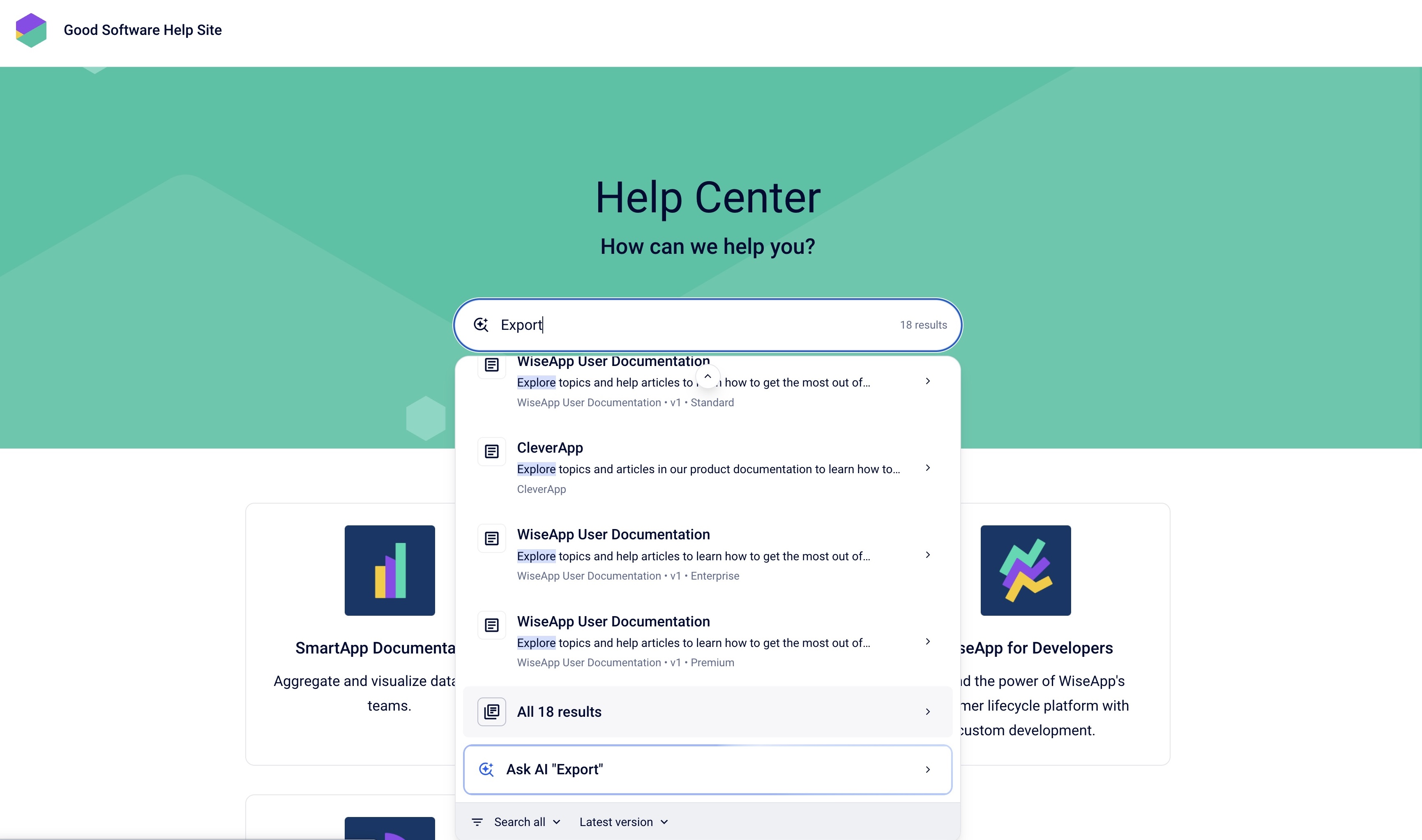  Help center theme portal page quick search results (highlighted).jpeg
