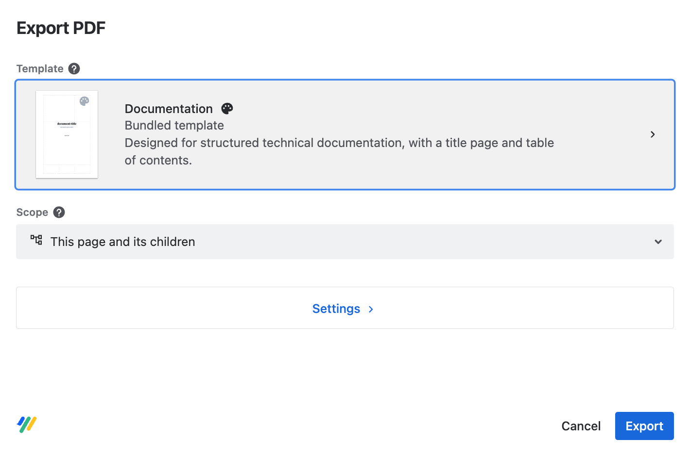 PDF Export modal window.png
